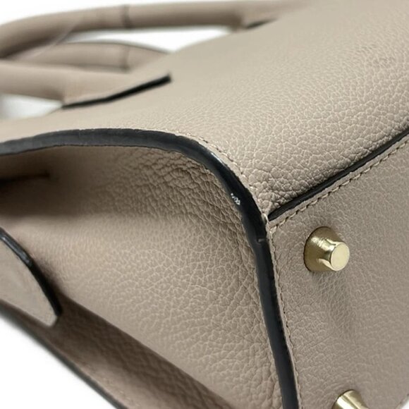 FURLA - Pink Beige Leather Handbag - Picture 4 of 9